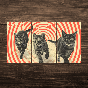 Whiskered Charm Size (A3)