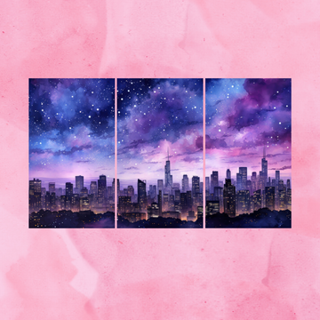 Violet Vibes Size (A3)