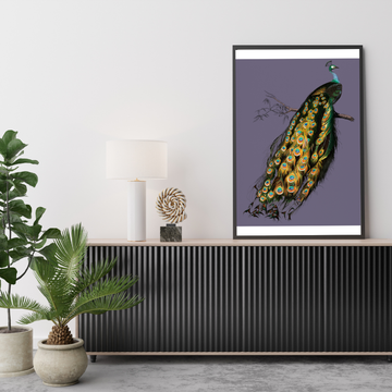 Crown of Feathers (Peacock) Size (A4)