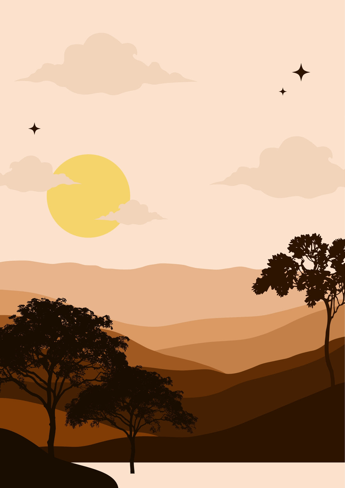 Golden Dusk Size (A4)