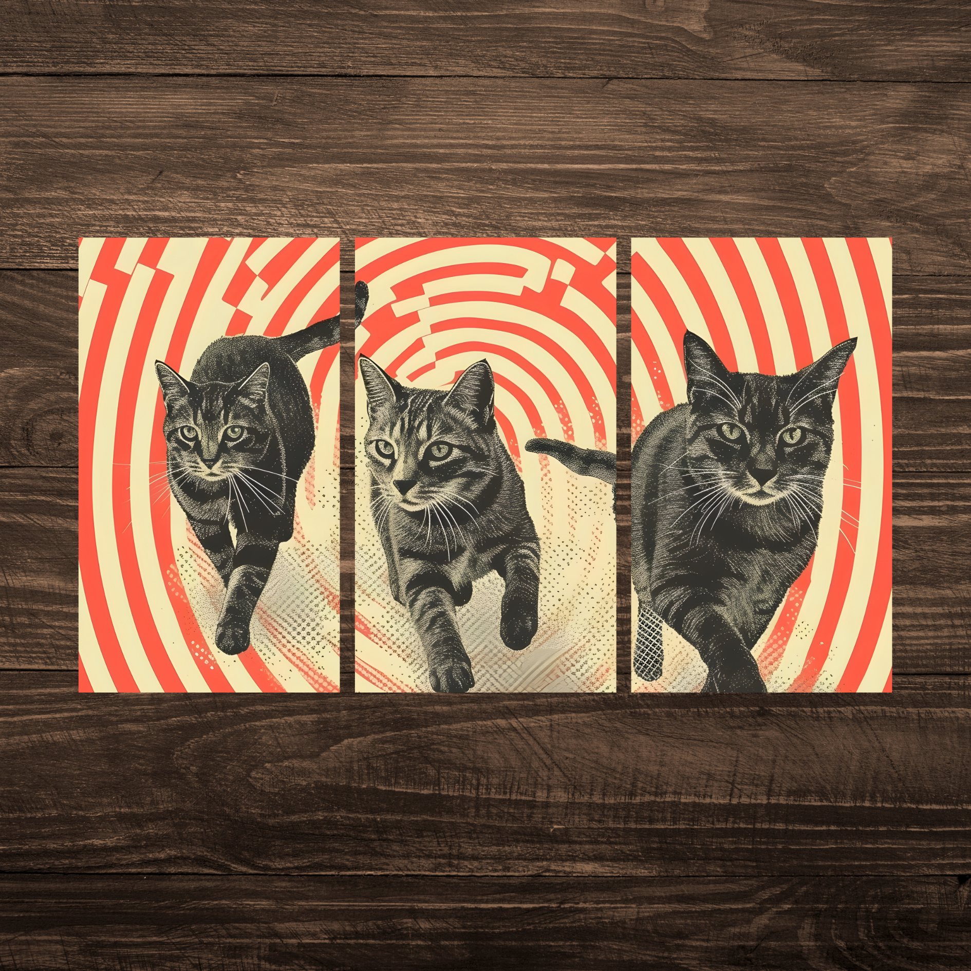 Whiskered Charm Size (A3)